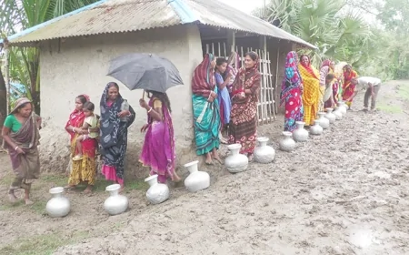 লবণাক্ততার বিস্তারে সংকুচিত হচ্ছে উপকূলের সুপেয় পানির ভান্ডার