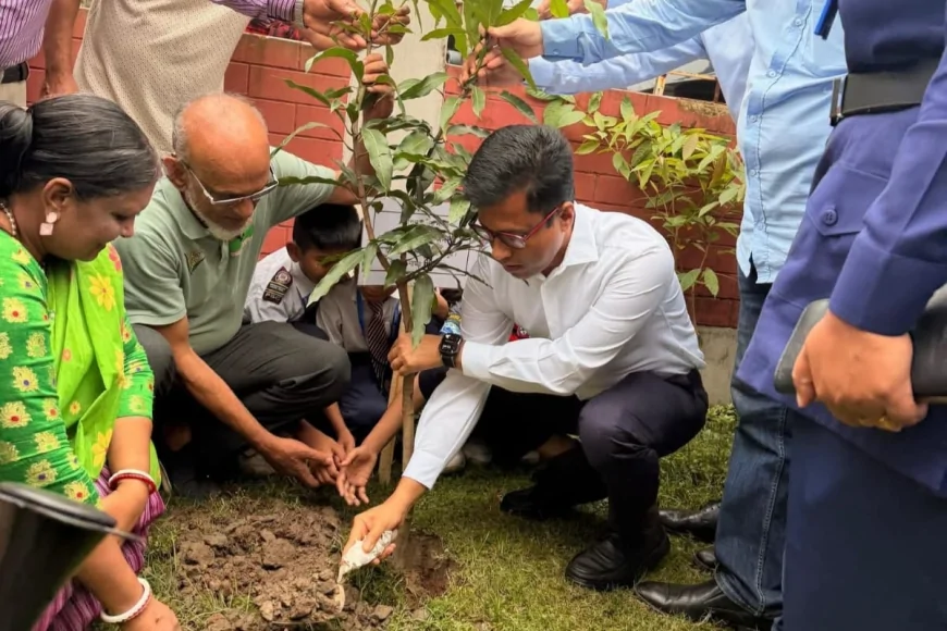 প্রাথমিক শিক্ষা পদক–২০২৬ অনুষ্ঠানে পিরোজপুর জেলা প্রশাসকের বৃক্ষরোপণ