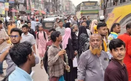টানা ছুটিতে ঘরমুখো মানুষের ঢল, মহাসড়কে ভোগান্তি