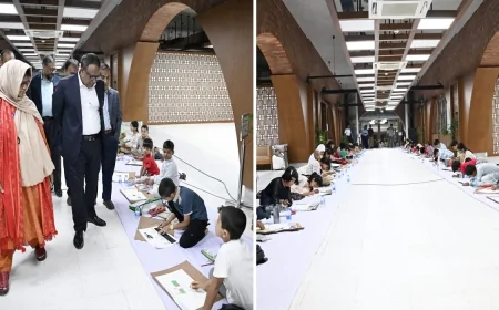 জুলাই গণঅভ্যুত্থান দিবস উপলক্ষে সংসদ ভবনে চিত্রাঙ্কন প্রতিযোগিতা অনুষ্ঠিত