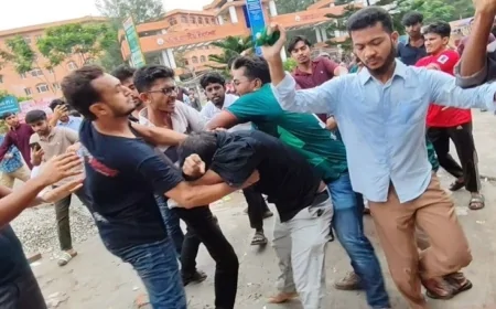 বরিশাল বিশ্ববিদ্যালয়ে শিবির-ছাত্রদল সংঘর্ষ