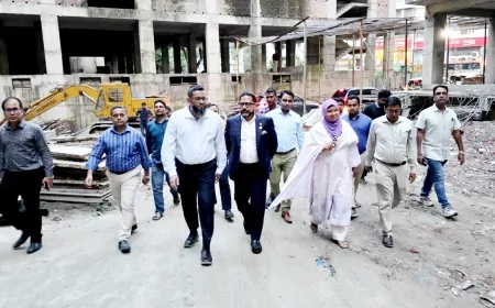 আবাসন প্রকল্প ও নাগরিক সুবিধা উন্নয়নে সরেজমিনে পরিদর্শন করলেন প্রতিমন্ত্রী 