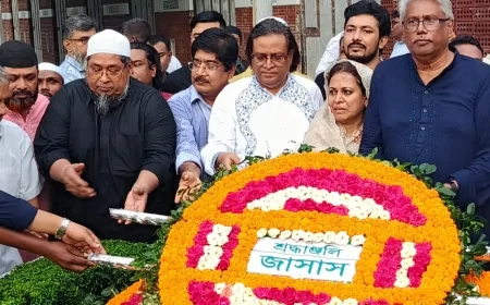 আরাফাত রহমান কোকোর ৫৭তম জন্মবার্ষিকীতে জাসাসের শ্রদ্ধাঞ্জলি