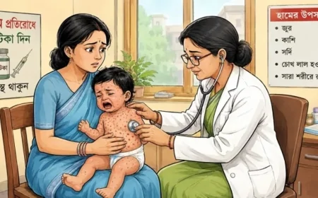 ২৪ ঘণ্টায় হাম উপসর্গে আরও ৫ শিশুর মৃত্যু