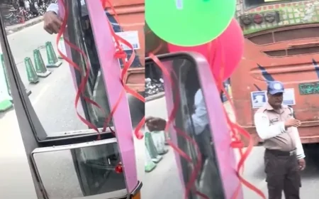 চালুর প্রথম দিনেই পিংক বাসে বলাকার ধাক্কা