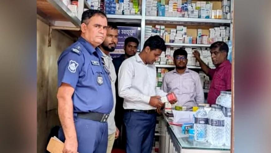 জগন্নাথকাঠী বাজারে ভ্রাম্যমাণ আদালতের অভিযান, দুই ব্যবসায়ীকে জরিমানা