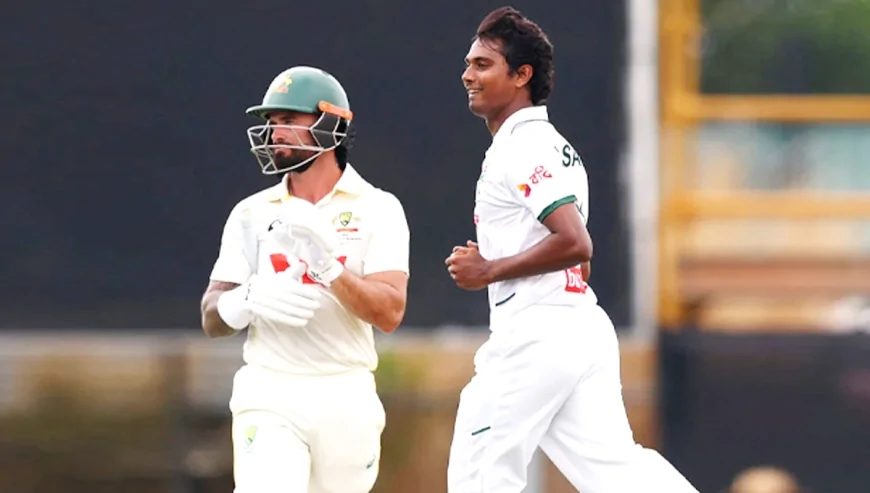 হাসান মাহমুদের ফাইফারে ১৯৮ রানে অলআউট অস্ট্রেলিয়া