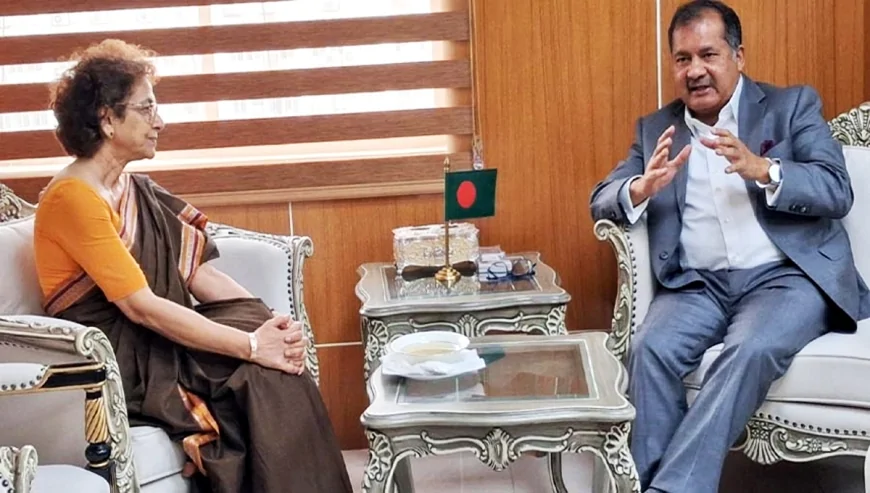 তথ্যমন্ত্রীর সঙ্গে জাতিসংঘের স্থায়ী প্রতিনিধি আইরিন খানের সাক্ষাৎ