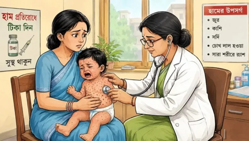 ২৪ ঘণ্টায় হাম উপসর্গে আরও ৫ শিশুর মৃত্যু