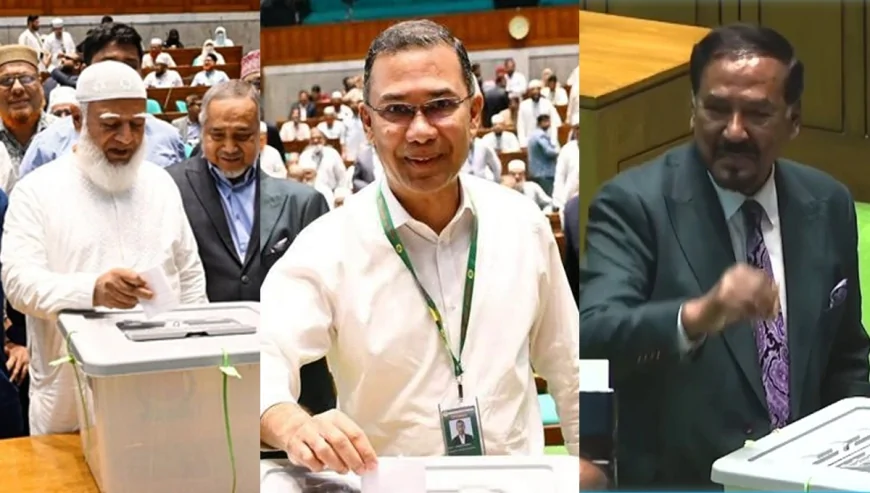 রাষ্ট্রপতি নির্বাচনে ভোট দিলেন প্রধানমন্ত্রী-স্পিকার ও বিরোধীদলীয় নেতা