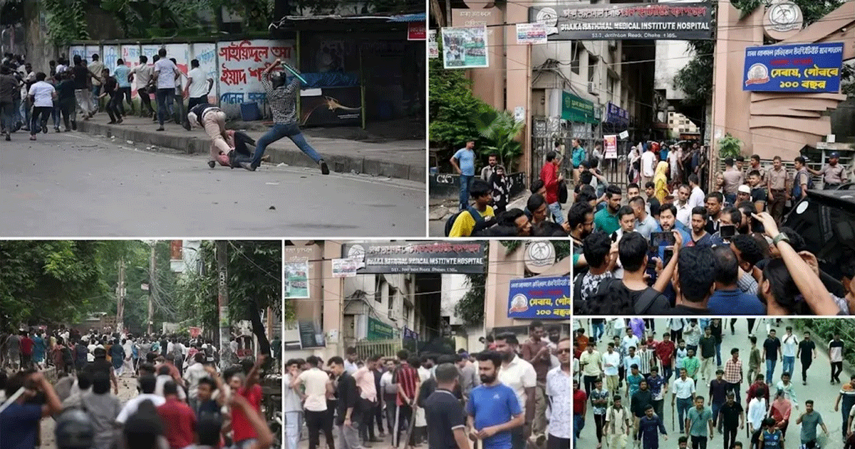 ঢাকার তিন শিক্ষাপ্রতিষ্ঠানে দিনভর শিবির-ছাত্রদল সংঘর্ষ