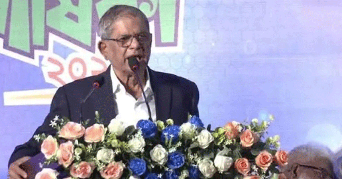 দেশকে ধ্বংসস্তূপ থেকে উদ্ধার করে এগিয়ে নিতে কাজ করছে বিএনপি: মির্জা ফখরুল
