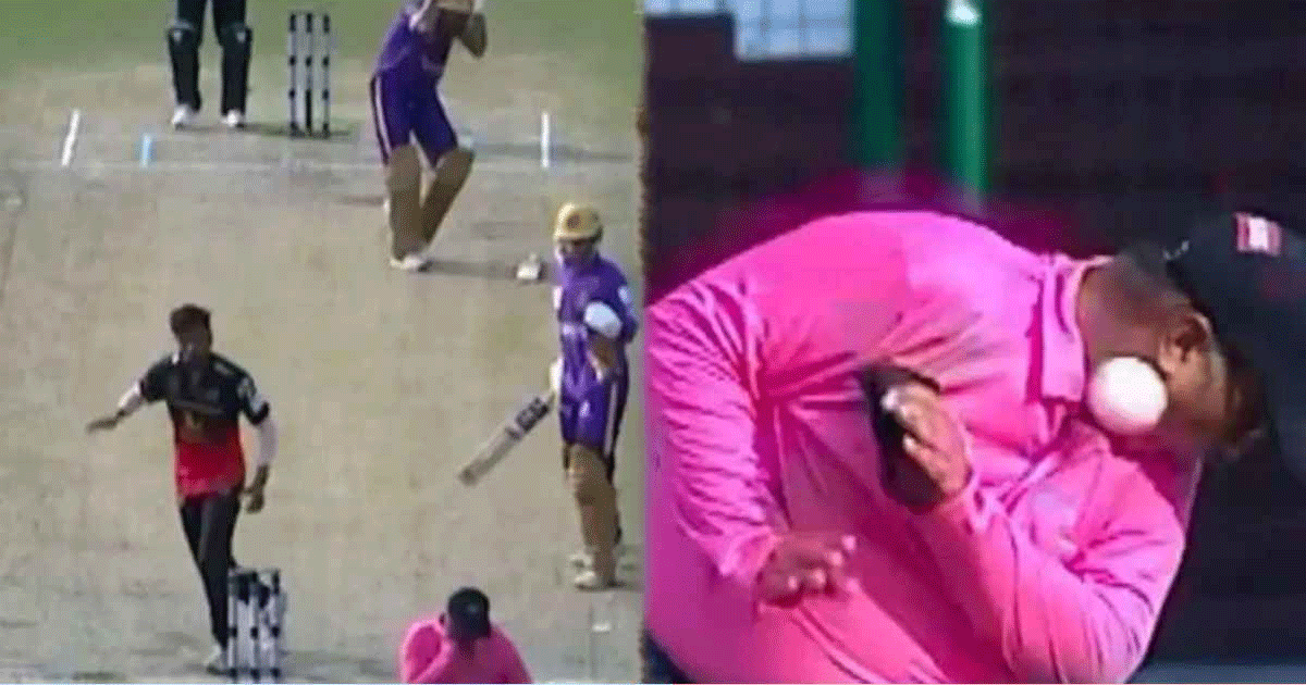 বলের আঘাতে আম্পায়ার আইসিইউতে