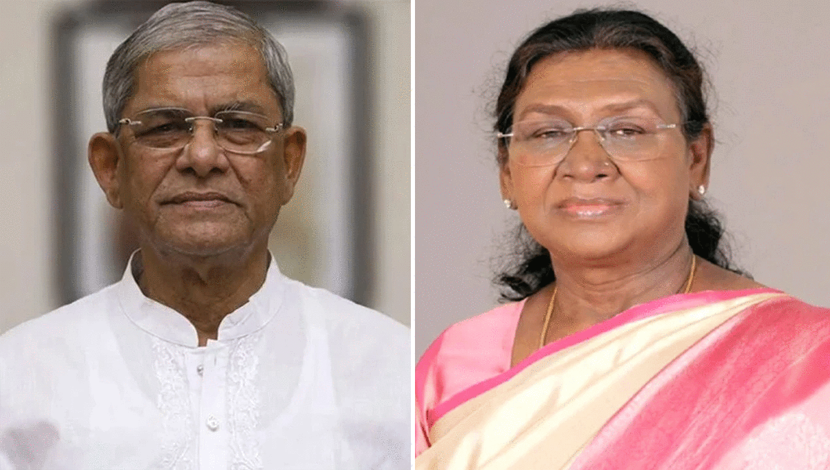 নবনির্বাচিত রাষ্ট্রপতি মির্জা ফখরুলকে ভারতের রাষ্ট্রপতির শুভেচ্ছা