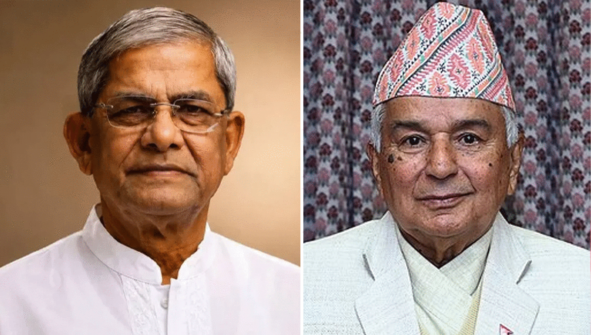 নবনির্বাচিত রাষ্ট্রপতি মির্জা ফখরুলকে অভিনন্দন জানালেন নেপালের রাষ্ট্রপতি
