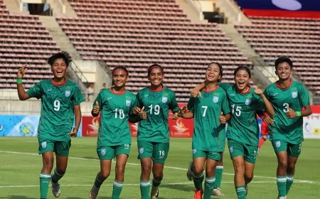 দক্ষিণ কোরিয়ার কাছে ৬-০ গোলে বিধ্বস্ত বাংলাদেশ