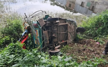 চাঁদপুরে ট্রাক-সিএনজি মুখোমুখি সংঘর্ষে নারী নিহত