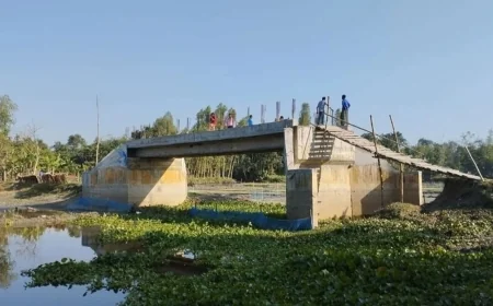 ৭৮ লাখ টাকার সেতু , কিন্তু ওঠার রাস্তা নেই
