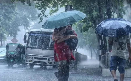 চার দিন দেশের বিভিন্ন এলাকায় বৃষ্টি ও বজ্রবৃষ্টির পূর্বাভাস