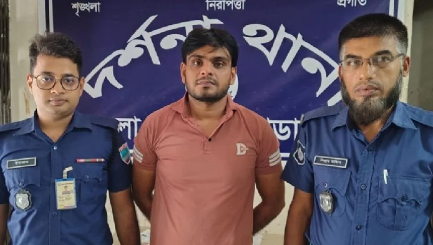 চুয়াডাঙ্গার নিষিদ্ধঘোষিত সংগঠন ছাত্রলীগের এক নেতা গ্রেপ্তার