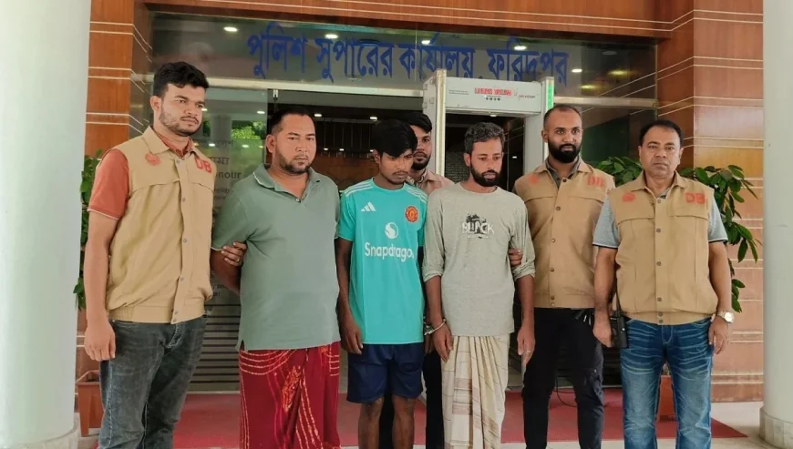 ফরিদপুরে মন্দির থেকে চুরি যাওয়া মূর্তি উদ্ধার, গ্রেপ্তার ৪