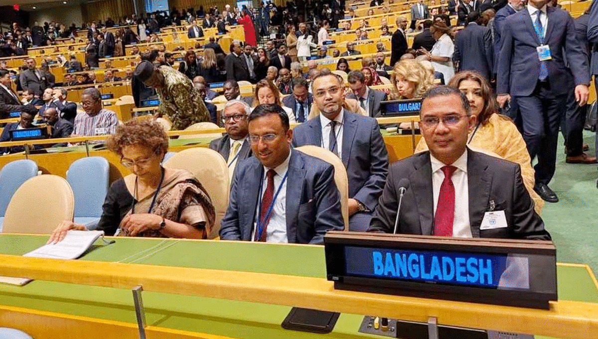 জাতিসংঘ সাধারণ পরিষদের অধিবেশনে যোগ দিলেন প্রধানমন্ত্রী তারেক রহমান