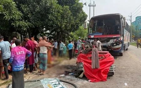 ময়মনসিংহে সিএনজিকে বাসের ধাক্কা, শিশুসহ নিহত ৭